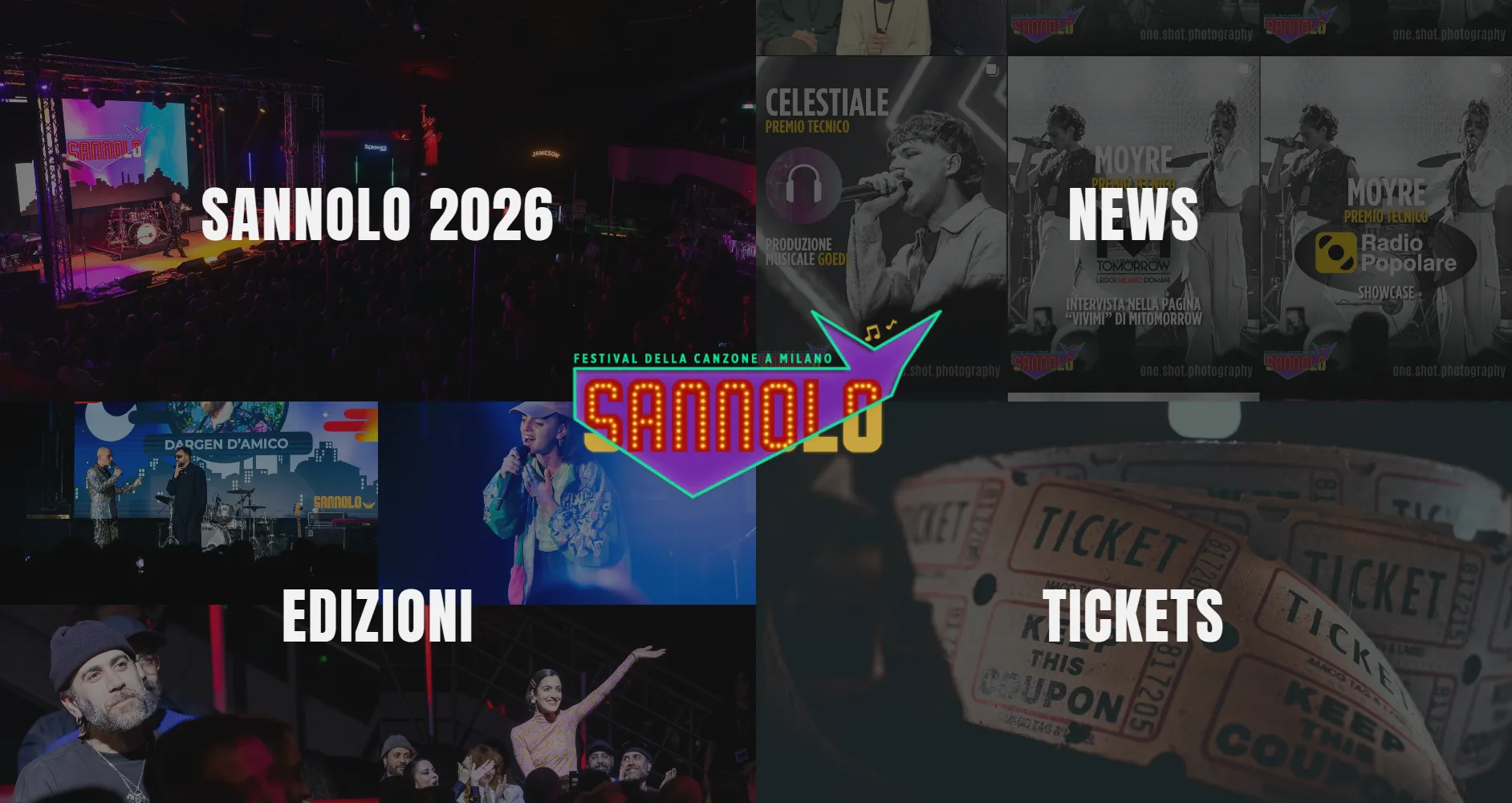 Festival SanNoLo: Sito Web per il Festival della Canzone a Milano